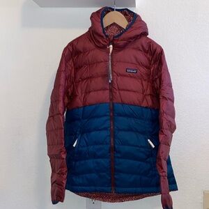 Girl’s reversible down sweater hoody